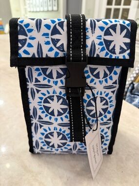 Scout Doggie Bag Blue & White Patterned Insulated Lunch Bag